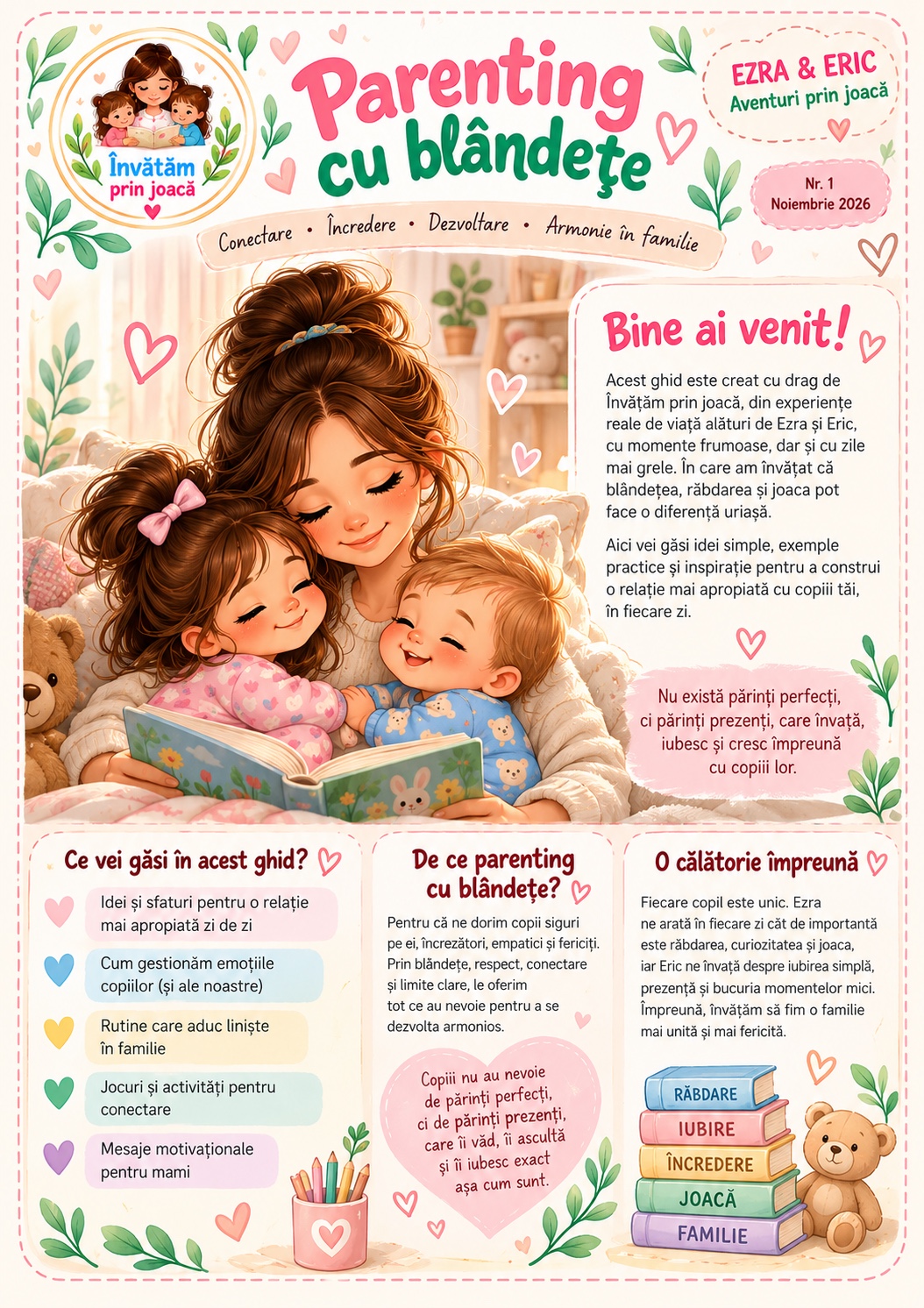 Copertă Parenting cu blândețe — Învățăm prin joacă